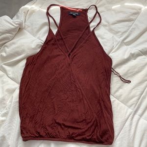 Soft and Sexy burgandy tank top- medium